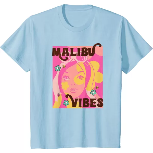 Barbie  Malibu Vibes TShirtBaby Blue