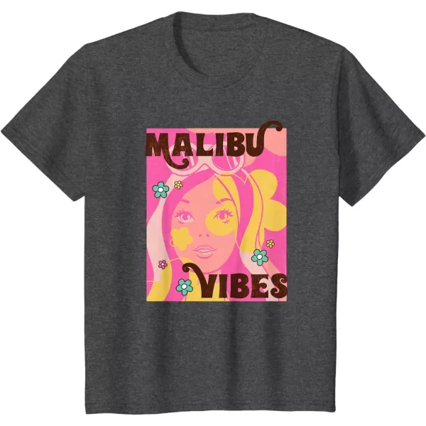 Barbie  Malibu Vibes TShirtDark Heather Grey