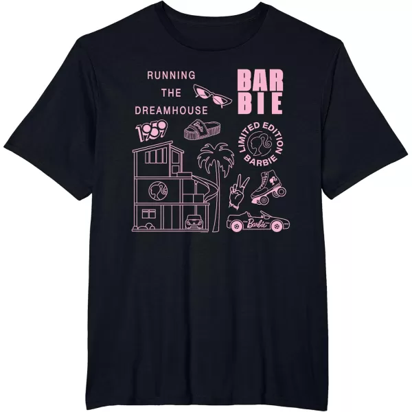 Barbie  Running the Dreamhouse Light Pink Limited Edition TShirtBlack