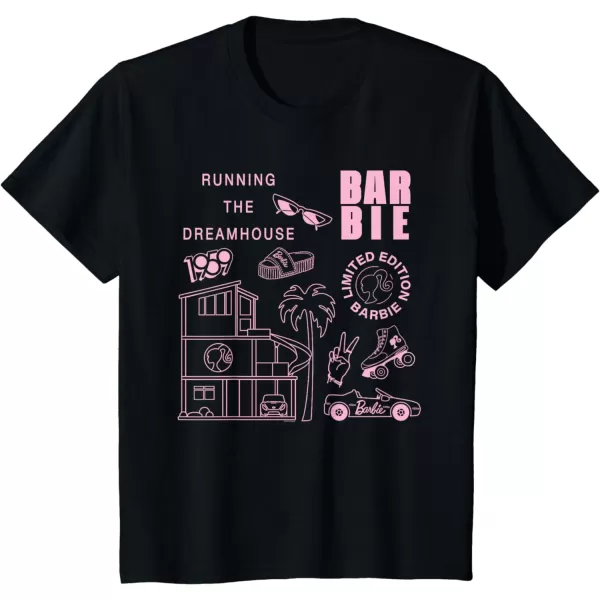 Barbie  Running the Dreamhouse Light Pink Limited Edition TShirtBlack