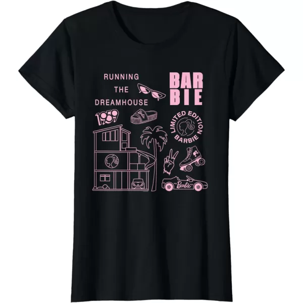 Barbie  Running the Dreamhouse Light Pink Limited Edition TShirtBlack