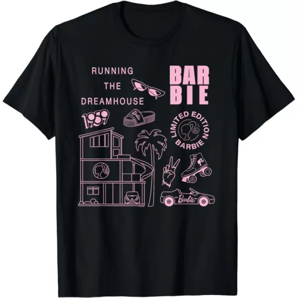 Barbie  Running the Dreamhouse Light Pink Limited Edition TShirtBlack