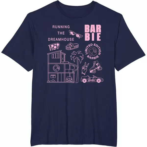 Barbie  Running the Dreamhouse Light Pink Limited Edition TShirtNavy Blue