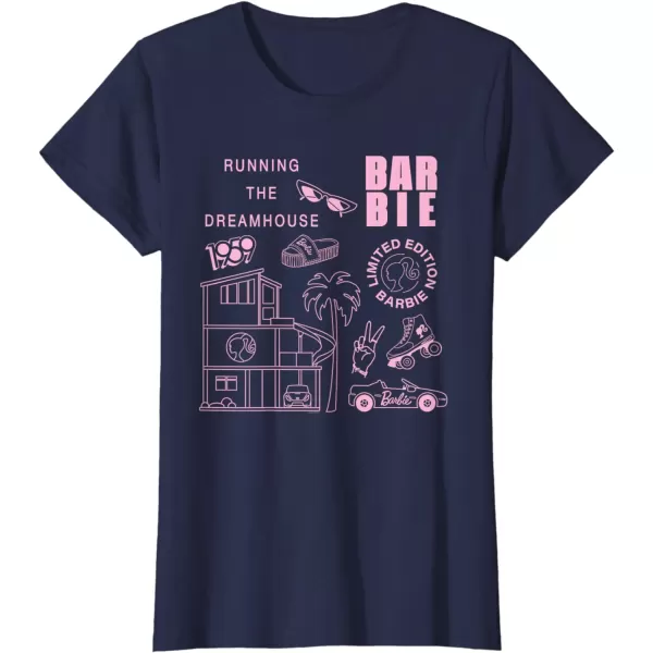 Barbie  Running the Dreamhouse Light Pink Limited Edition TShirtNavy Blue