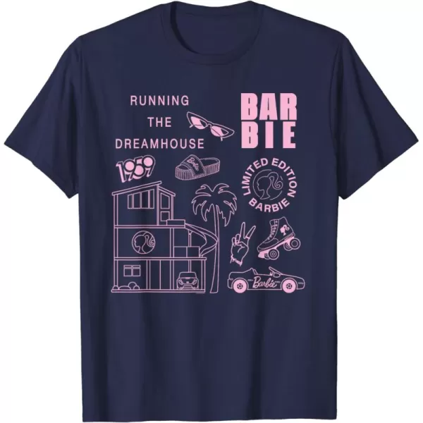 Barbie  Running the Dreamhouse Light Pink Limited Edition TShirtNavy Blue