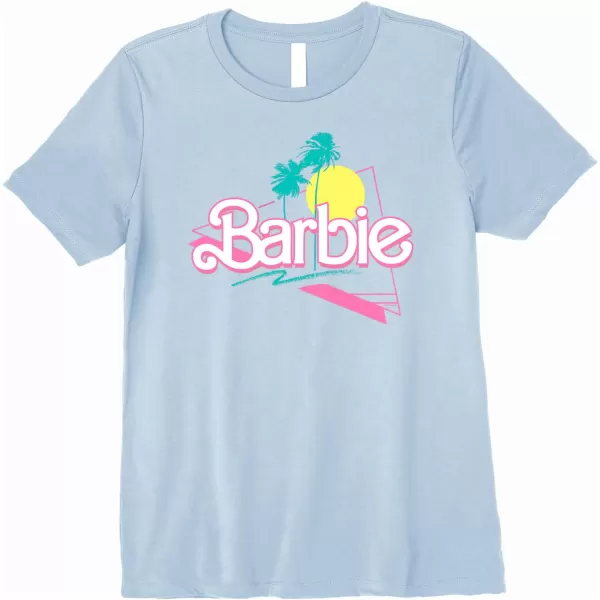 Barbie 90s Retro Logo Premium TShirtBaby Blue