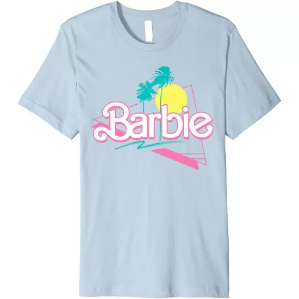 Barbie 90s Retro Logo Premium TShirtBaby Blue