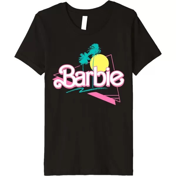 Barbie 90s Retro Logo Premium TShirtBlack