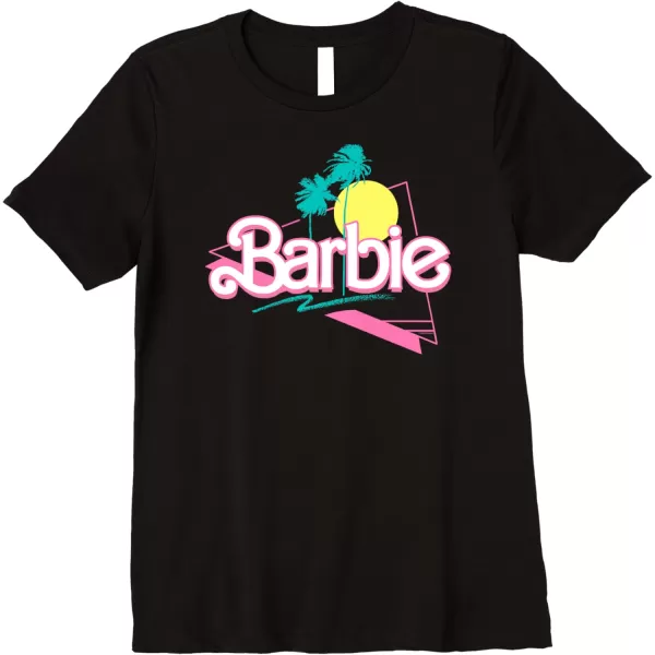 Barbie 90s Retro Logo Premium TShirtBlack