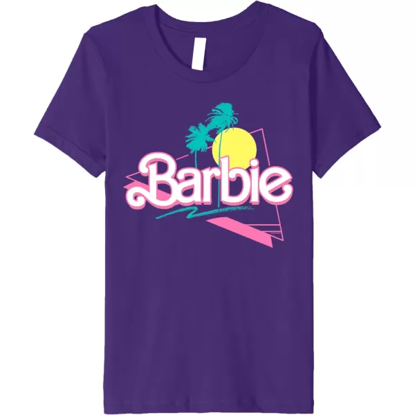 Barbie 90s Retro Logo Premium TShirtPurple