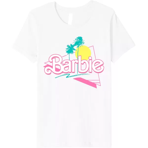 Barbie 90s Retro Logo Premium TShirtWhite