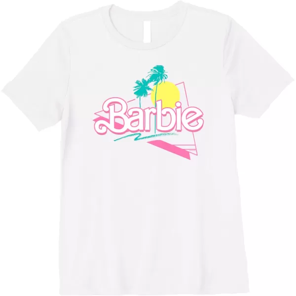 Barbie 90s Retro Logo Premium TShirtWhite