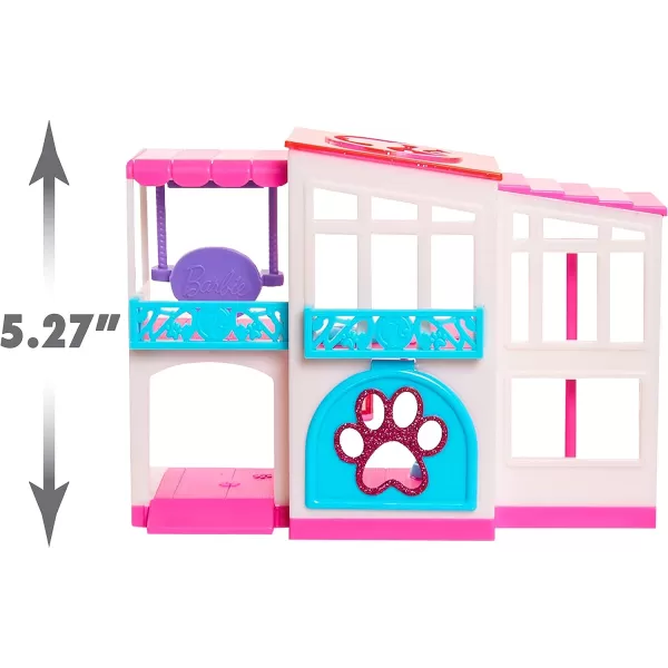 Barbie Pet Dreamhouse 2Sided Playset 10pieces Include Pets and Accessories Kids Toys for Ages 3 Up by Just PlayBarbie Pet Dreamhouse 2Sided Playset 10pieces Include Pets and Accessories Kids Toys for Ages 3 Up by Just Play