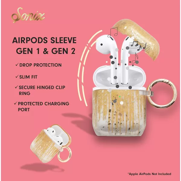 Sonix x Barbie Case for Apple AirPods Gen 1  Gen 2 Palm ParadiseDrippin Gold