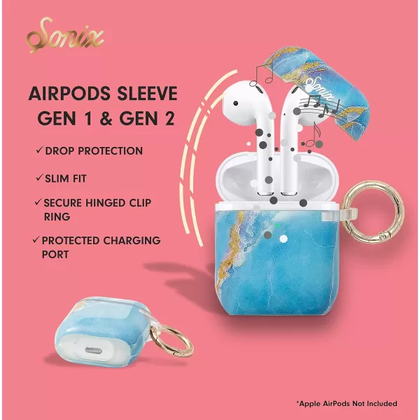 Sonix x Barbie Case for Apple AirPods Gen 1  Gen 2 Palm ParadiseIce Blue Marble