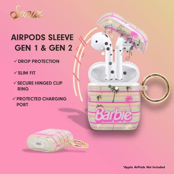 Sonix x Barbie Case for Apple AirPods Gen 1  Gen 2 Palm ParadisePalm Paradise