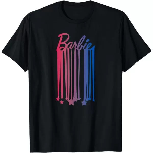 Barbie  Americana Drip Logo TShirtBlack