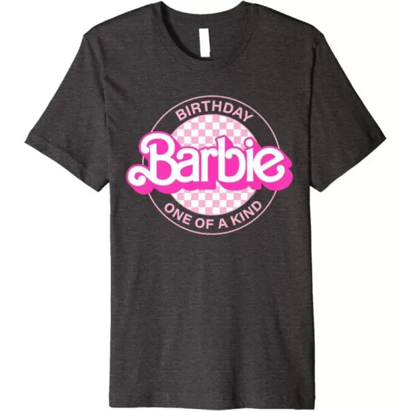 Barbie  Barbie Birthday Classic  One of a Kind Premium TShirtDark Heather Grey