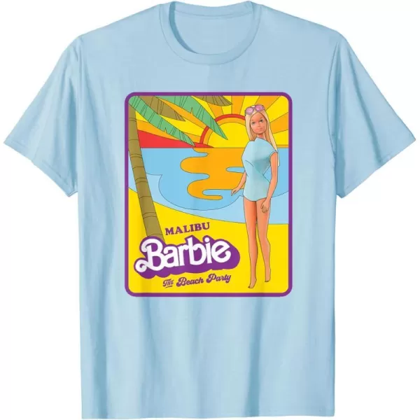 Barbie  Malibu Barbie Beach Party TShirtBaby Blue