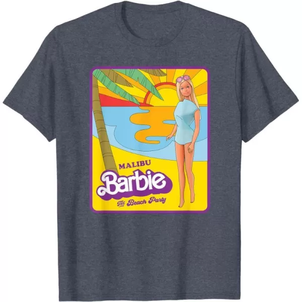 Barbie  Malibu Barbie Beach Party TShirtHeather Blue