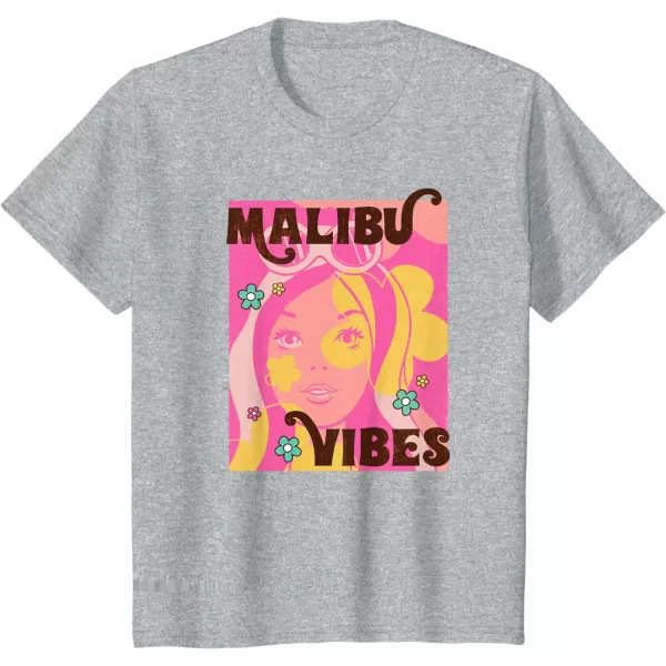 Barbie  Malibu Vibes TShirtHeather Grey