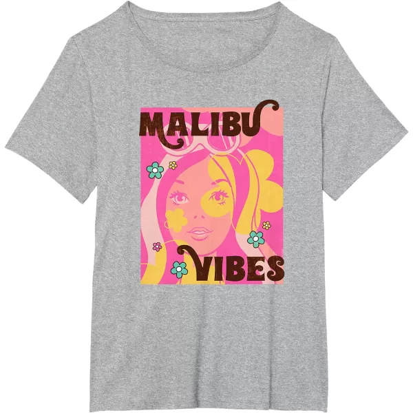 Barbie  Malibu Vibes TShirtHeather Grey