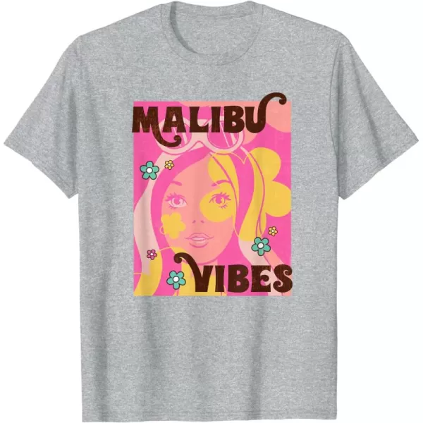 Barbie  Malibu Vibes TShirtHeather Grey