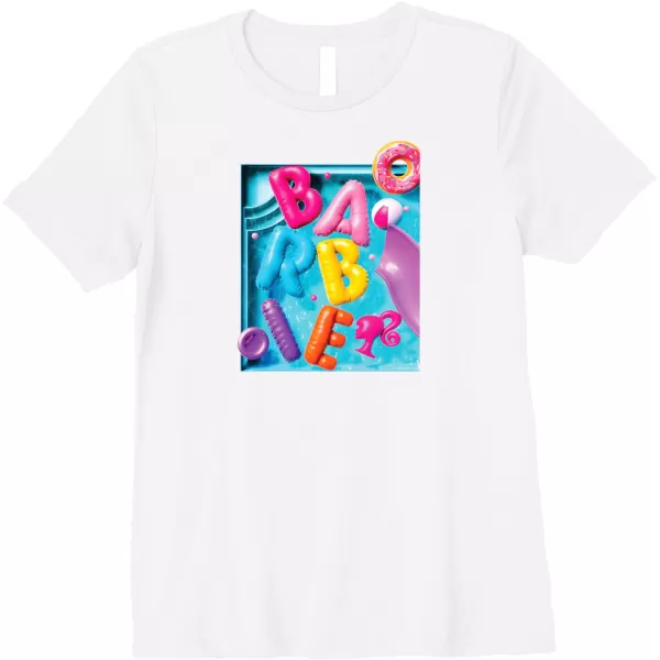 Barbie  Summer Pool Fun Premium TShirtWhite