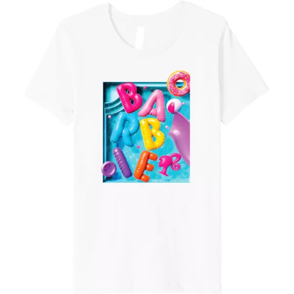 Barbie  Summer Pool Fun Premium TShirtWhite