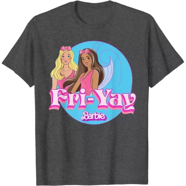 Barbie  Summer FriYay TShirtDark Heather Grey