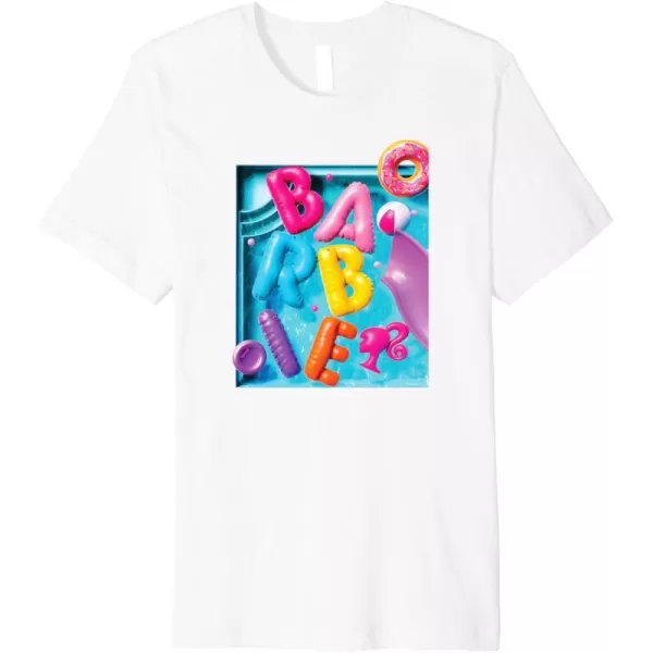 Barbie  Summer Pool Fun Premium TShirtWhite