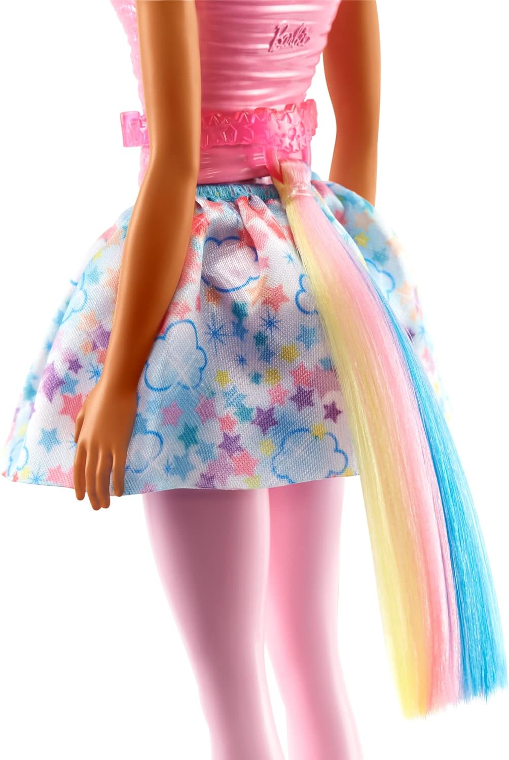 Barbie Dreamtopia Doll with Removable Unicorn Headband amp Tail Blue amp Purple Fantasy Hair amp Rainbow Skirt Unicorn ToyModern Multicolor