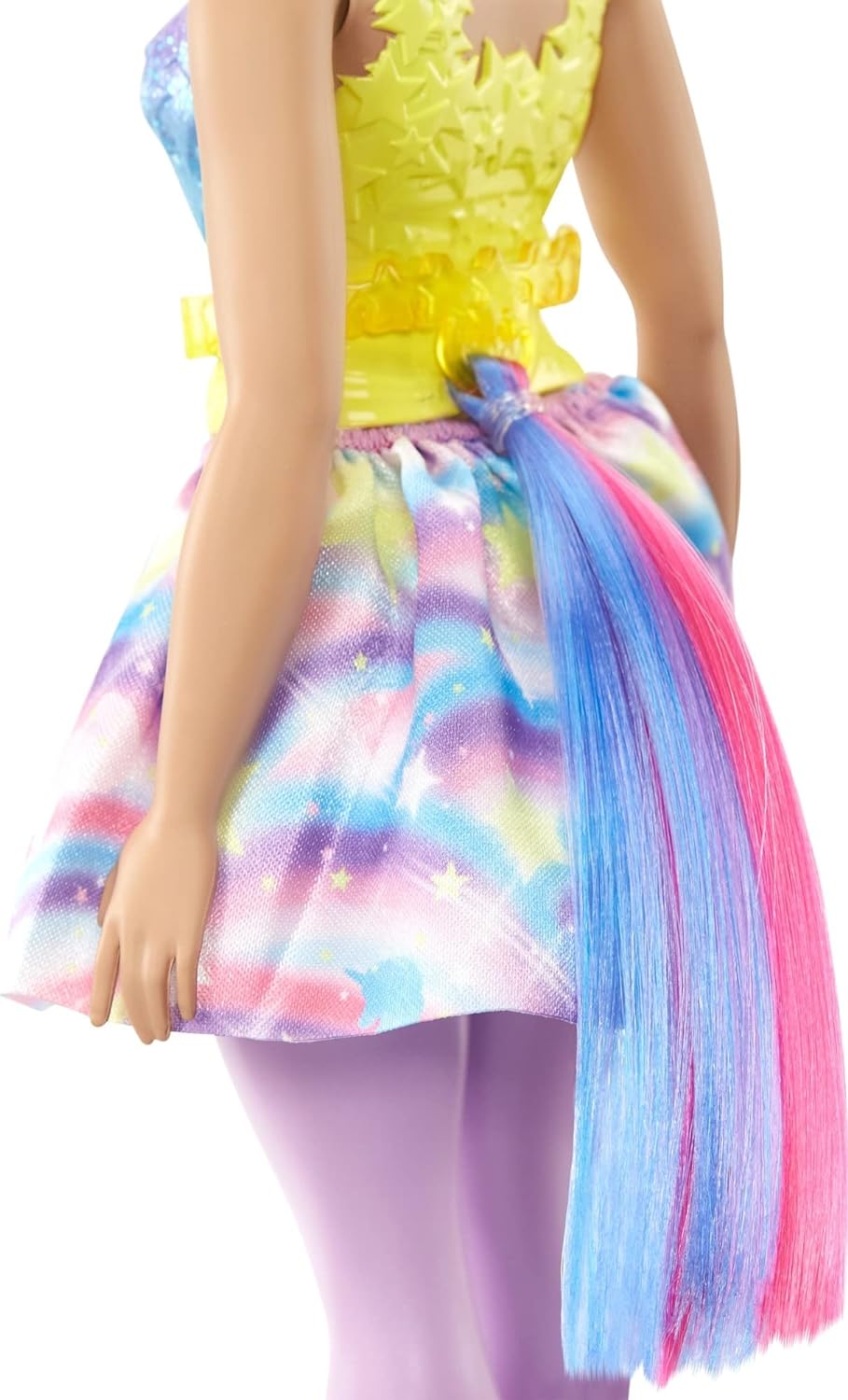 Barbie Dreamtopia Doll with Removable Unicorn Headband amp Tail Blue amp Purple Fantasy Hair amp Rainbow Skirt Unicorn ToyModern1 Multicolor