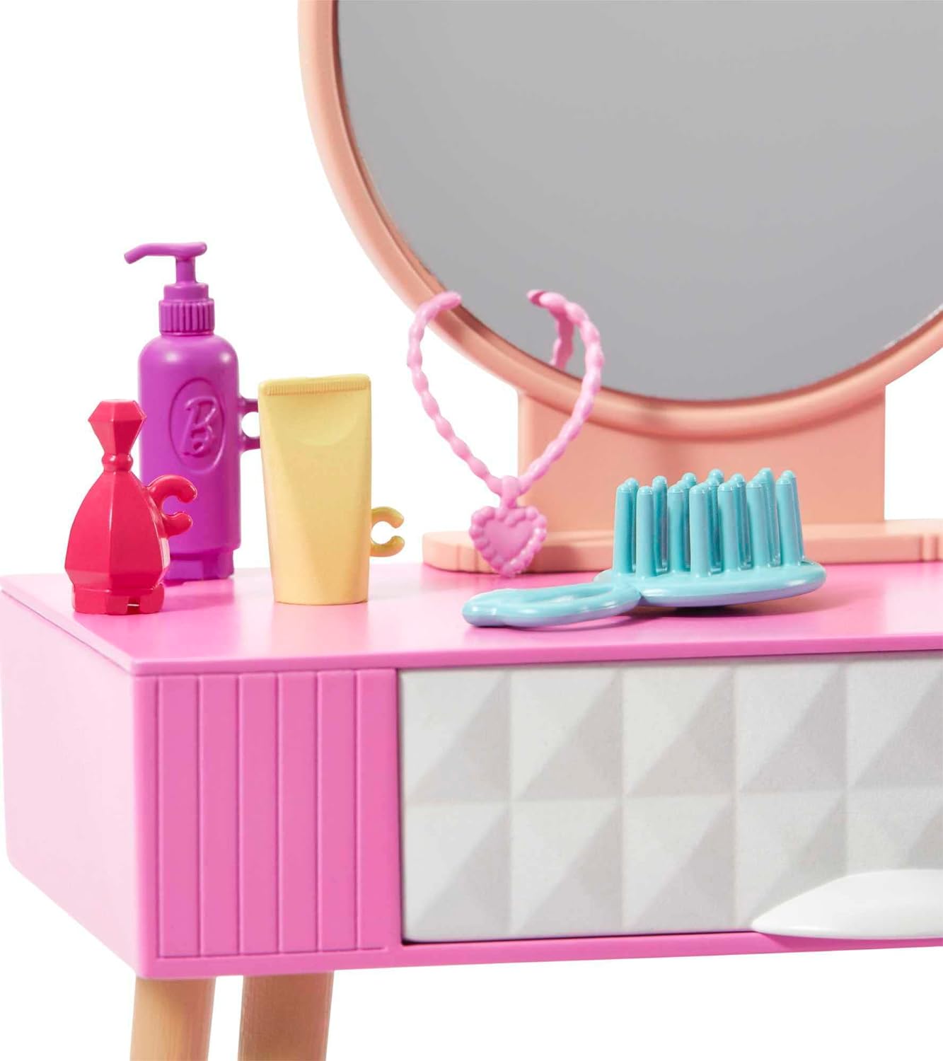 Barbie Furniture and Accessories Doll House Decor Set with Dishwasher Theme Kitchen AddOn with Counter SinkVanity Set Multicolor