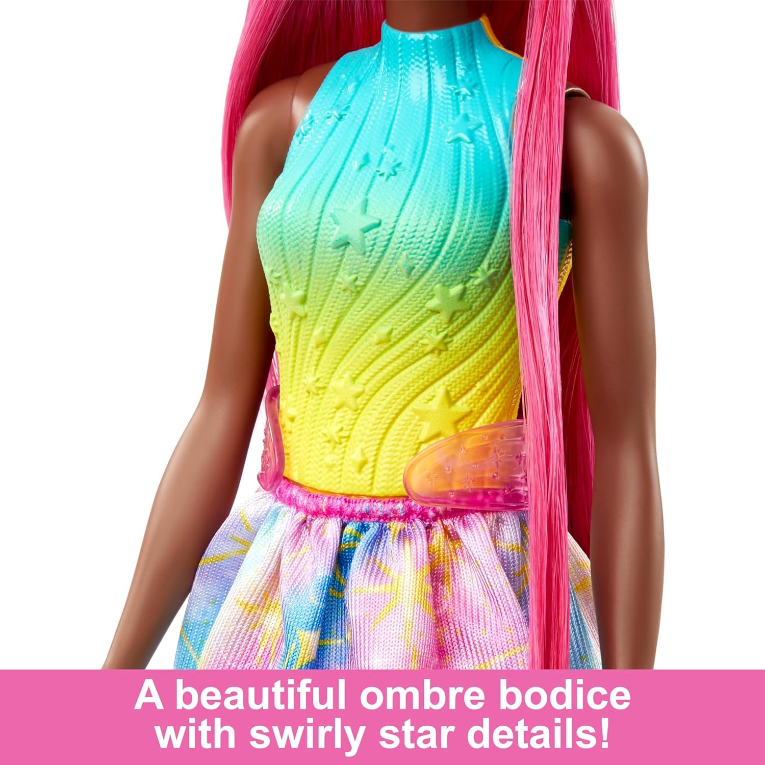 Barbie Mermaid Doll with 7InchLong Pink Fantasy Hair and Colorful Accessories for Styling Play Like Headband and BarrettesUnicorn