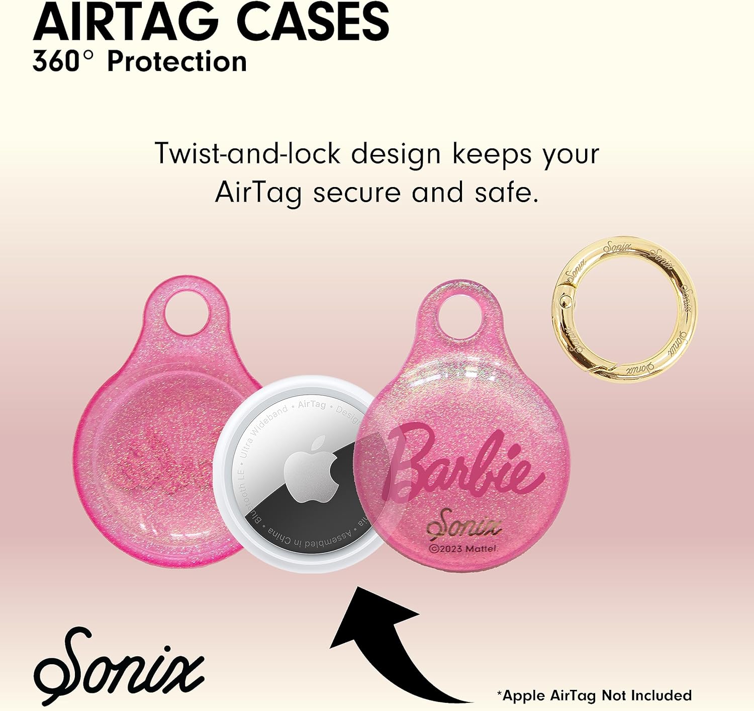 Sonix Cases for Apple AirTags with Keychain Barbie  IconicBarbie  Iconic