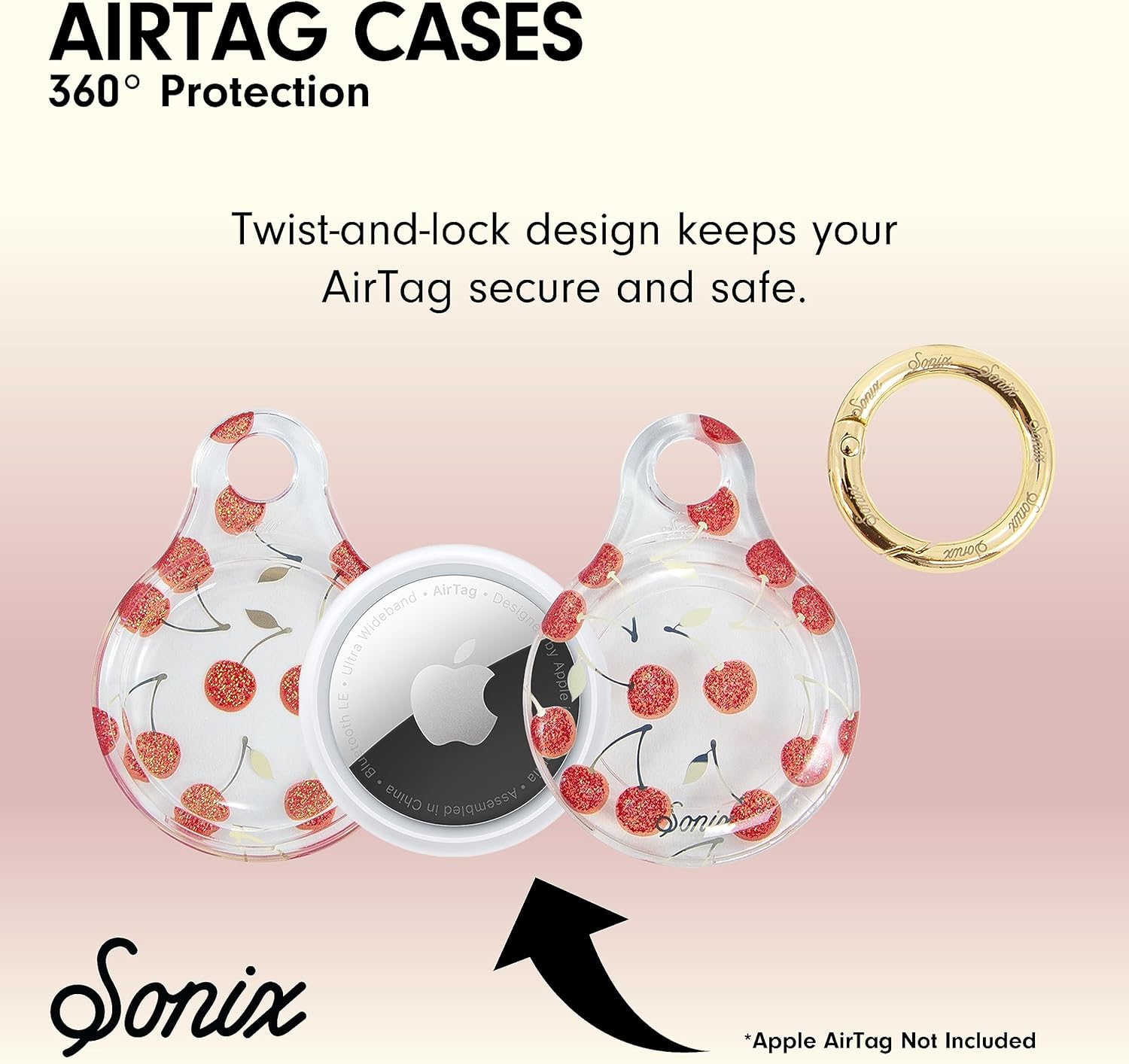 Sonix Cases for Apple AirTags with Keychain Barbie  IconicCherry