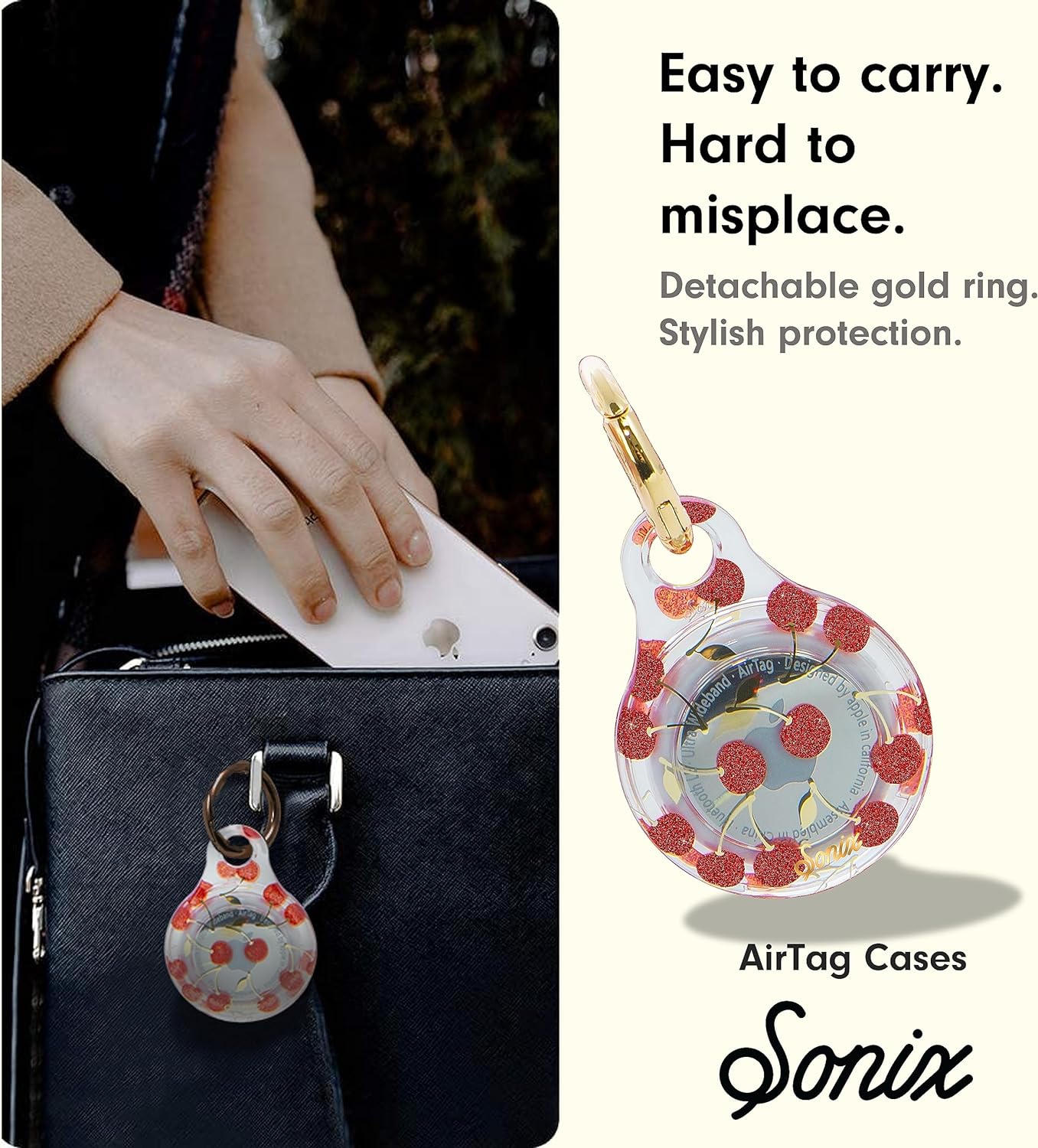 Sonix Cases for Apple AirTags with Keychain Barbie  IconicCherry