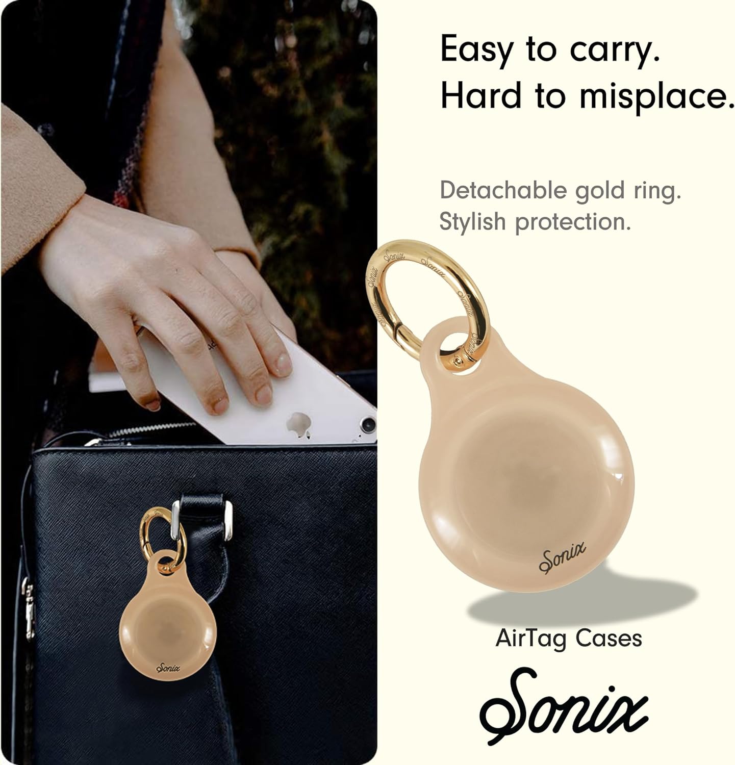 Sonix Cases for Apple AirTags with Keychain Barbie  IconicJelly Apricot