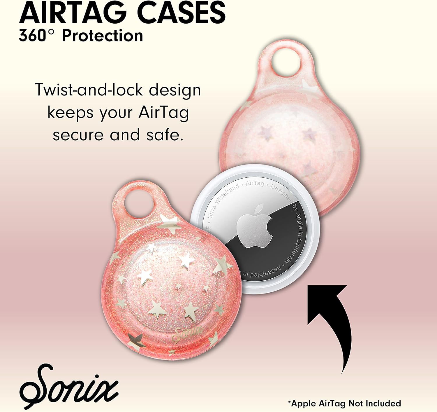 Sonix Cases for Apple AirTags with Keychain Barbie  IconicPink Illusion