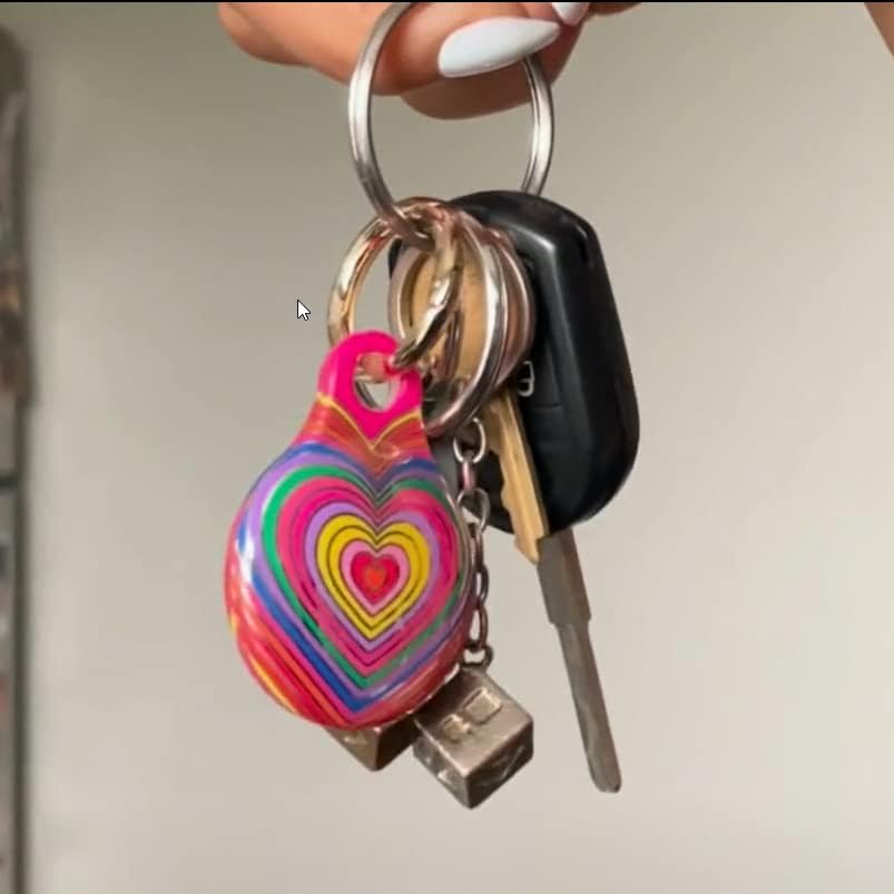Sonix Cases for Apple AirTags with Keychain Barbie  IconicRainbow Heart