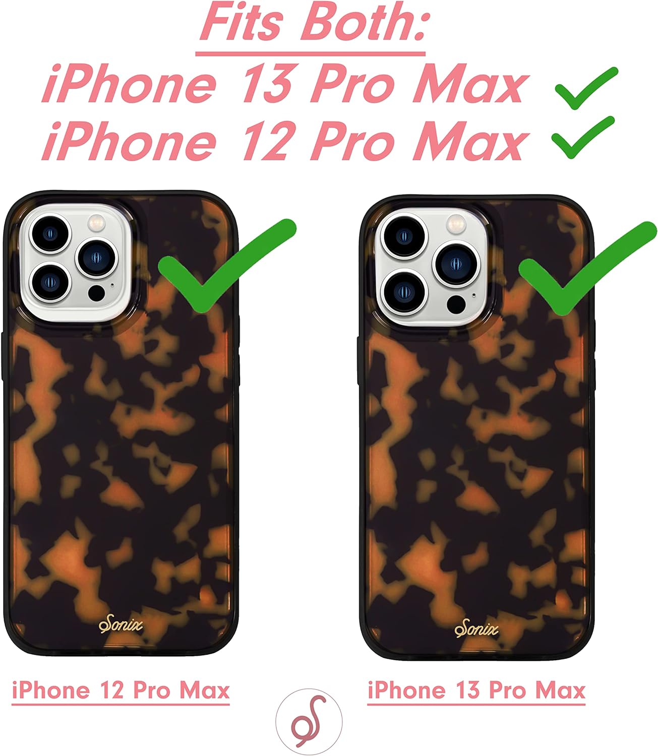 Sonix x Barbie Phone Case for iPhone 13 Pro Max  12 Pro Max  Compatible with MagSafe  10ft Drop Tested  Vintage BarbieTort  Brown Tort MS