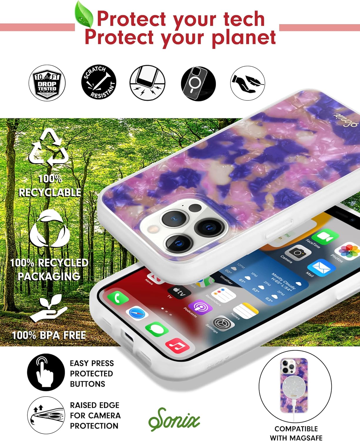 Sonix x Barbie Phone Case for iPhone 13 Pro Max  12 Pro Max  Compatible with MagSafe  10ft Drop Tested  Vintage BarbieTort  Mirage Tort MS