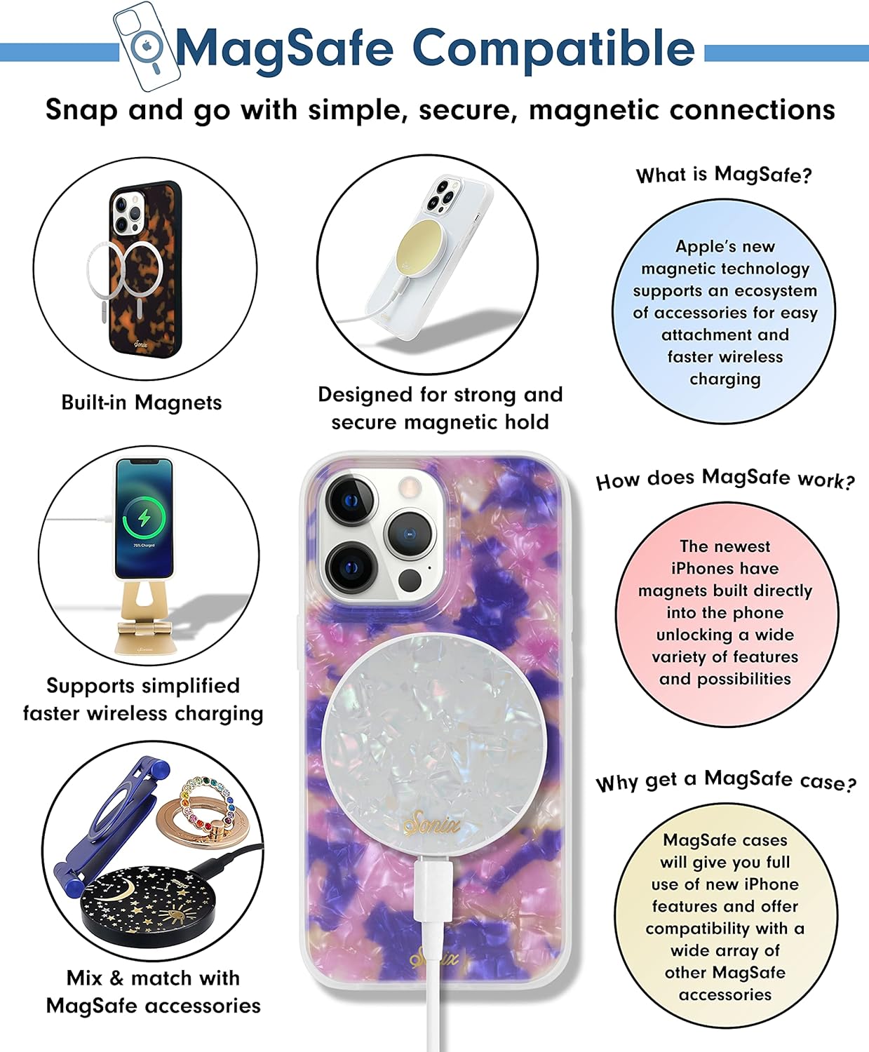 Sonix x Barbie Phone Case for iPhone 13 Pro Max  12 Pro Max  Compatible with MagSafe  10ft Drop Tested  Vintage BarbieTort  Mirage Tort MS
