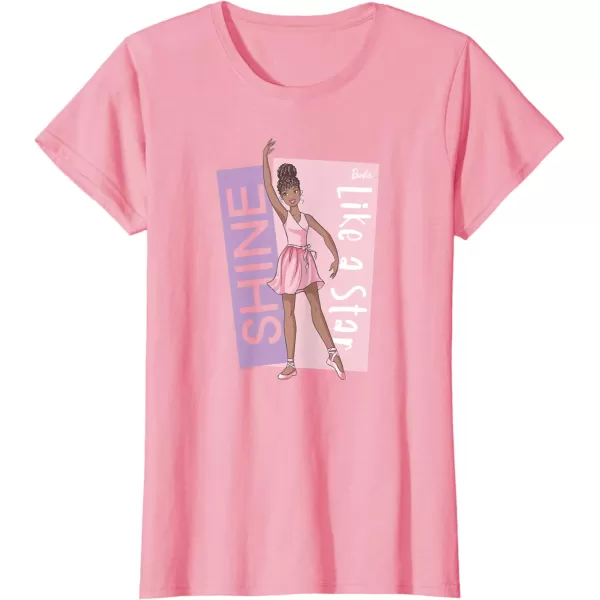 Barbie  Ballerina Barbie  Pink Leotard Shine Like a Star TShirtPink