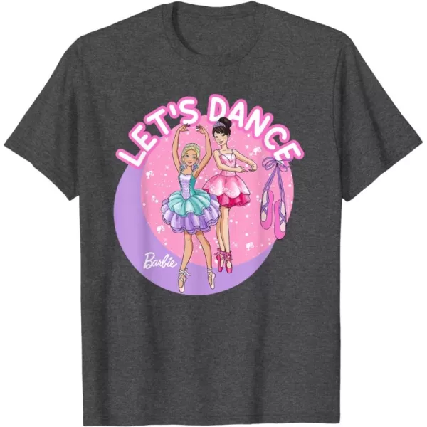 Barbie  Ballerina Barbie Lets Dance TShirtDark Heather Grey