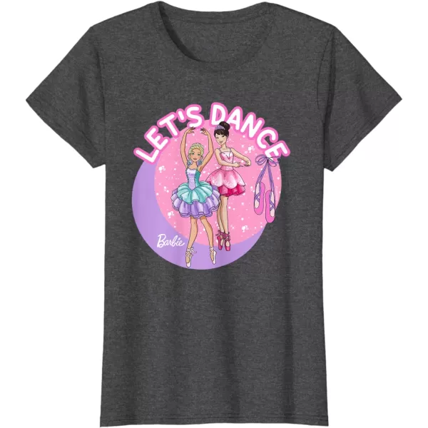 Barbie  Ballerina Barbie Lets Dance TShirtDark Heather Grey