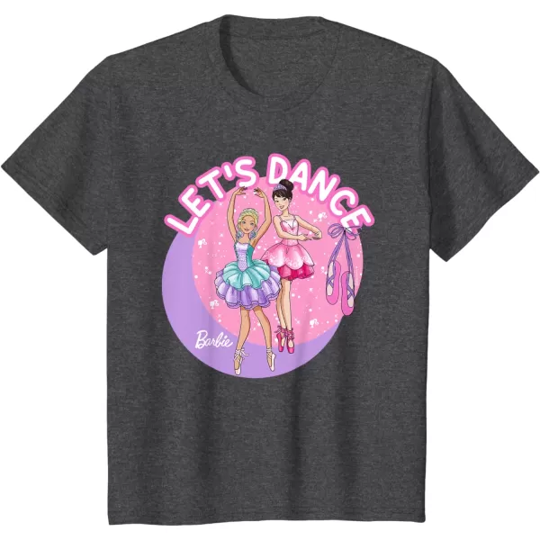 Barbie  Ballerina Barbie Lets Dance TShirtDark Heather Grey