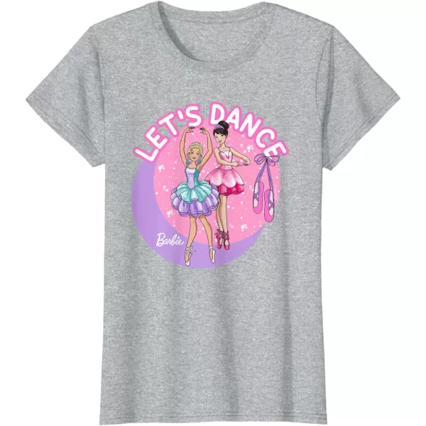 Barbie  Ballerina Barbie Lets Dance TShirtHeather Grey