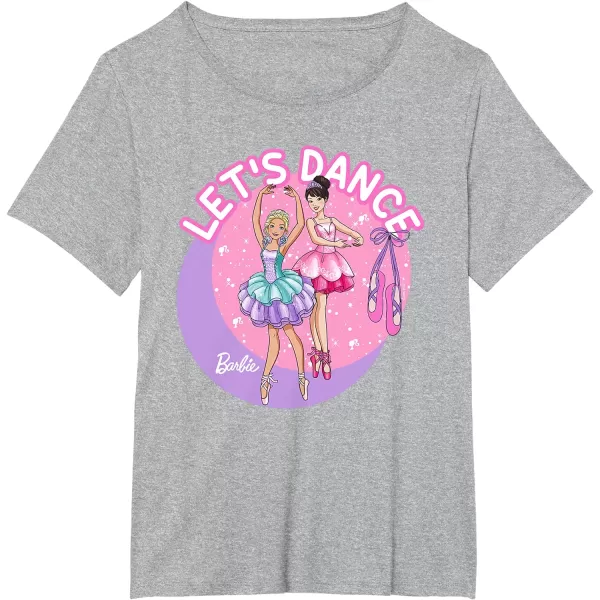 Barbie  Ballerina Barbie Lets Dance TShirtHeather Grey